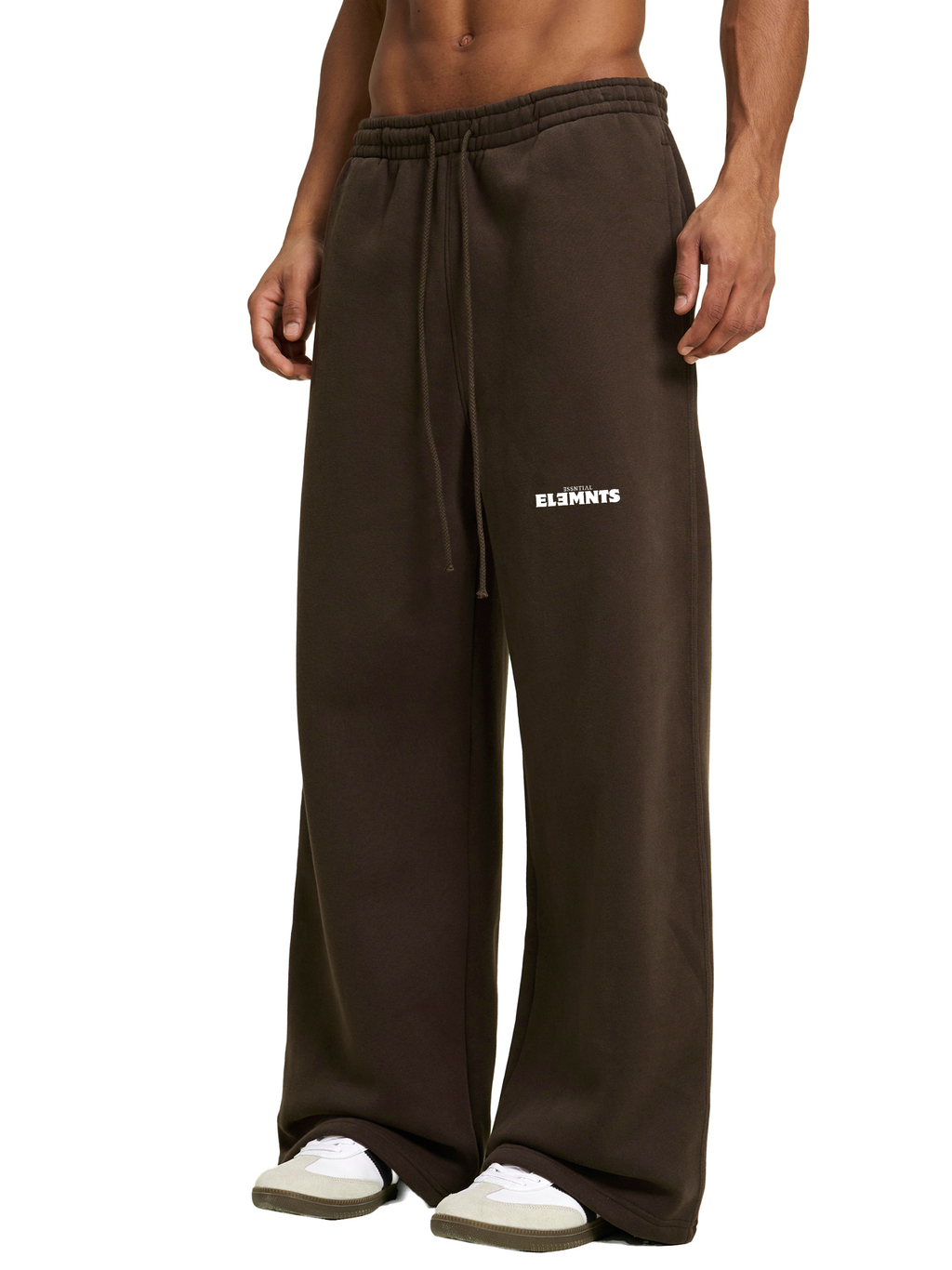ESSNTIAL ELEMNTS Unisex 360G Fleece Drawstring Loose Straight-Leg Sweatpants - Essntial Elemnts