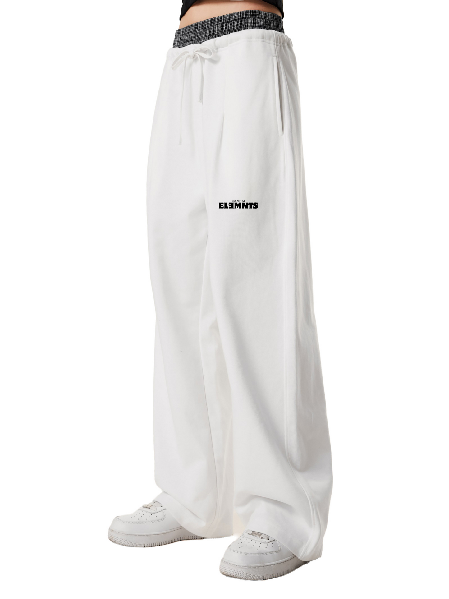 ESSNTIAL ELEMNTS Unisex 280G Plaid Contrast Waist Pants