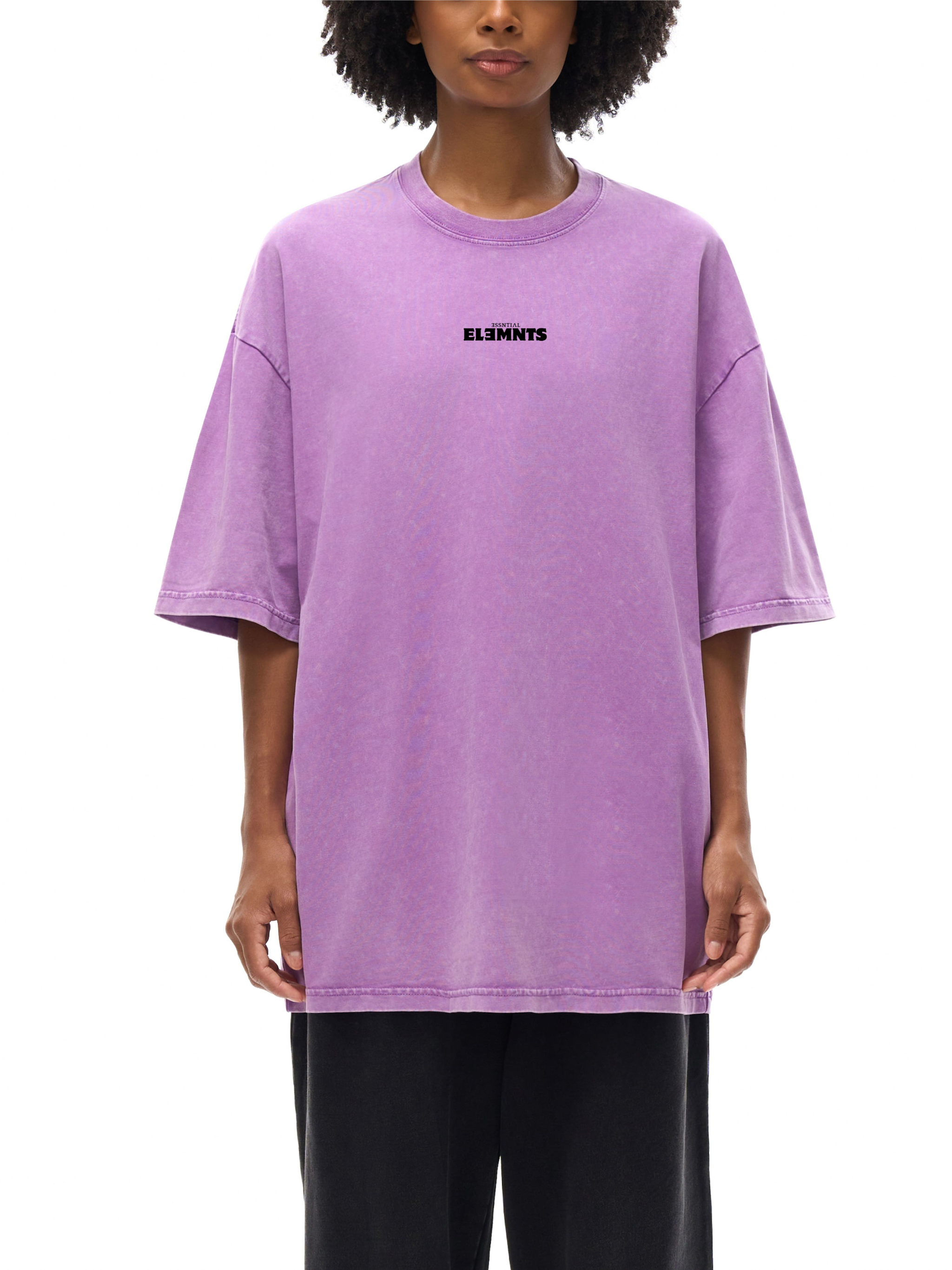 ESSNTIAL ELEMNTS Unisex 285G Heavyweight Snow Washed Tee - Essntial Elemnts