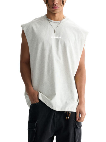 ESSNTIAL ELEMNTS Unisex 230G Vintage Washed Raw Edge Tank Top