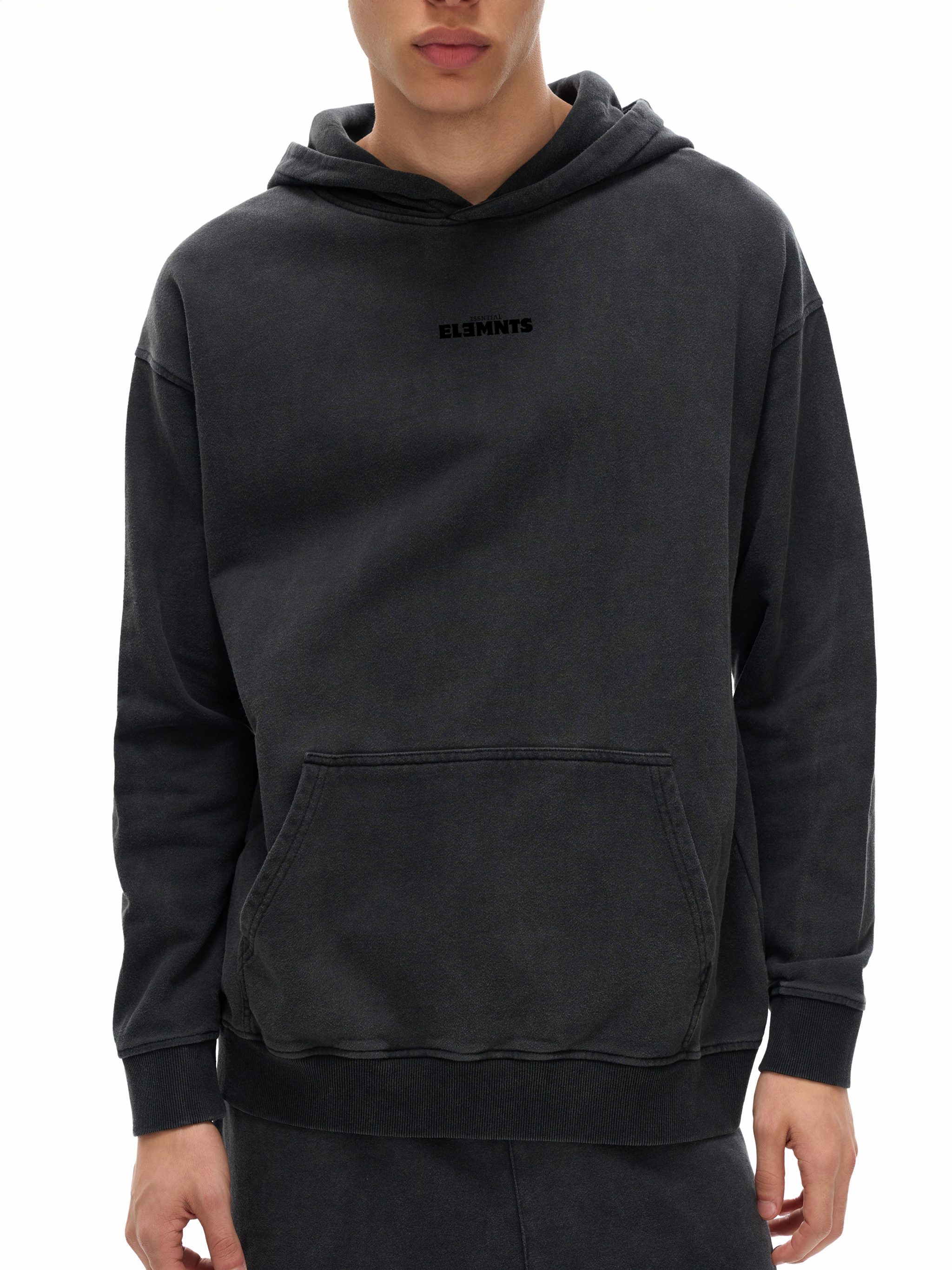 ESSNTIAL ELEMNTS 340G Eco Enzyme Washed Hoodie - Essntial Elemnts