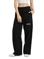 ESSNTIAL ELEMNTS Unisex 360G Fleece Drawstring Loose Straight-Leg Sweatpants - Essntial Elemnts