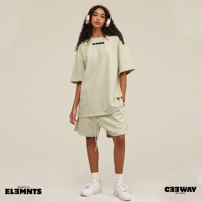 ƎSSNTIΛL ELƎMNTS Unisex Earth Tone Loose Fit Tee