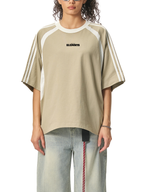 ESSNTIAL ELEMNTS 260G Contrast Stripes Panel Mesh Tee