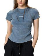 ESSNTIAL ELEMNTS Women's 280G VT Wash Bodycon Tee - Essntial Elemnts