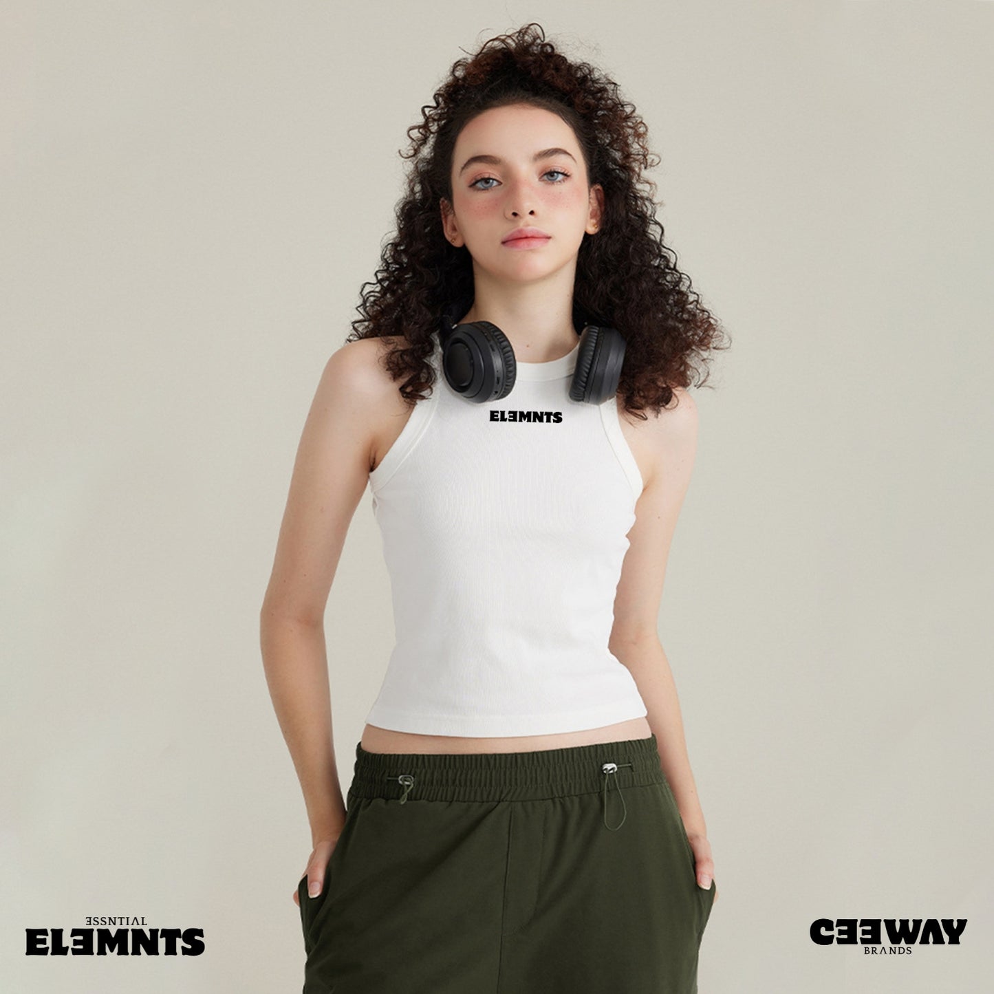 ƎSSNTIΛL ELƎMNTS Snow Wash Classic Tank Vest