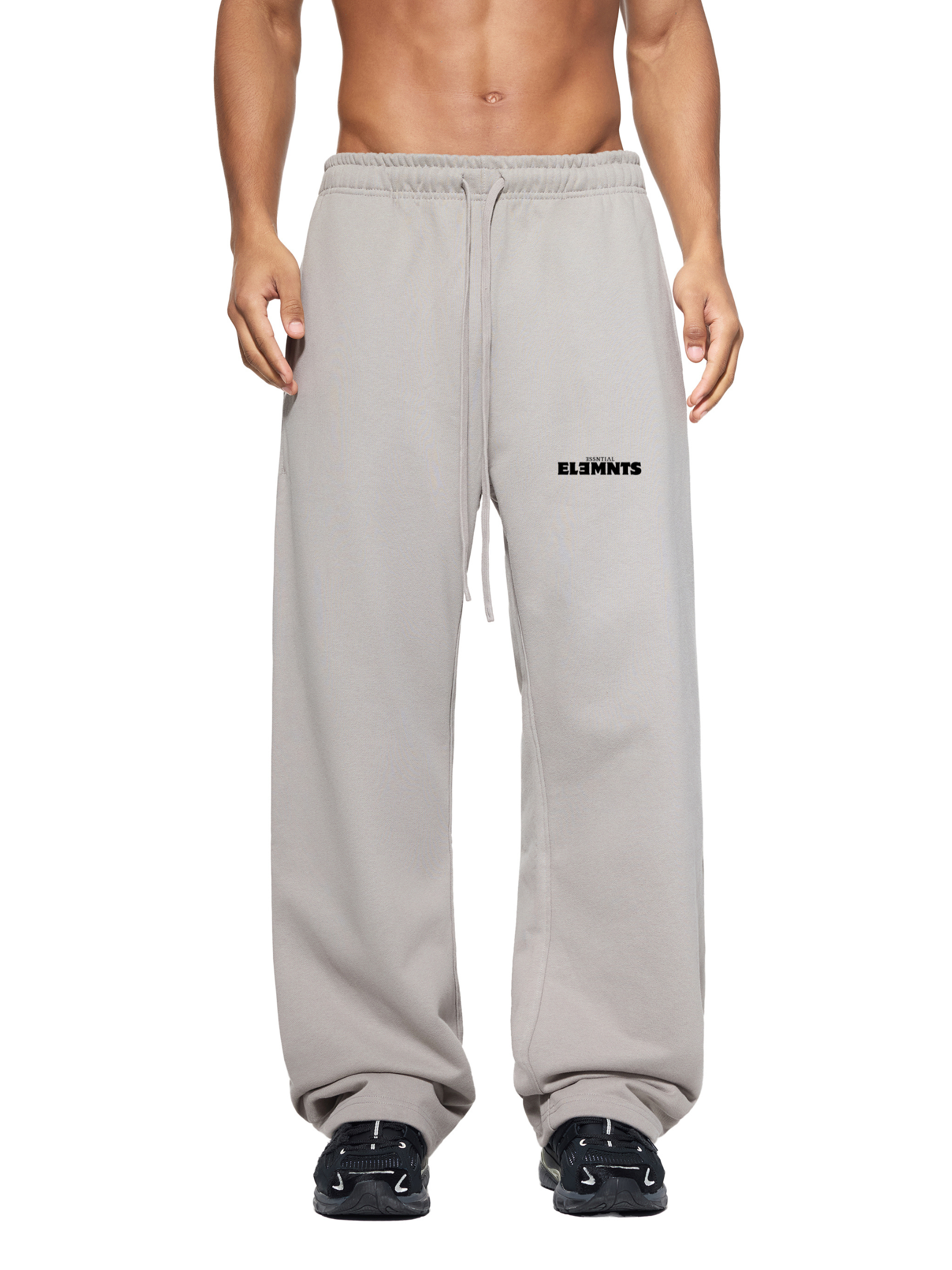 ESSNTIAL ELEMNTS Unisex 430G Solid Color Straight-Leg Sweatpants - Essntial Elemnts