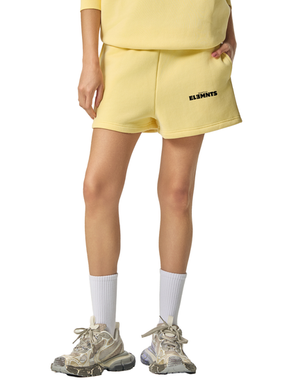 ESSNTIAL ELEMNTS Unisex 350G Fleece Drawstring Sweatshorts