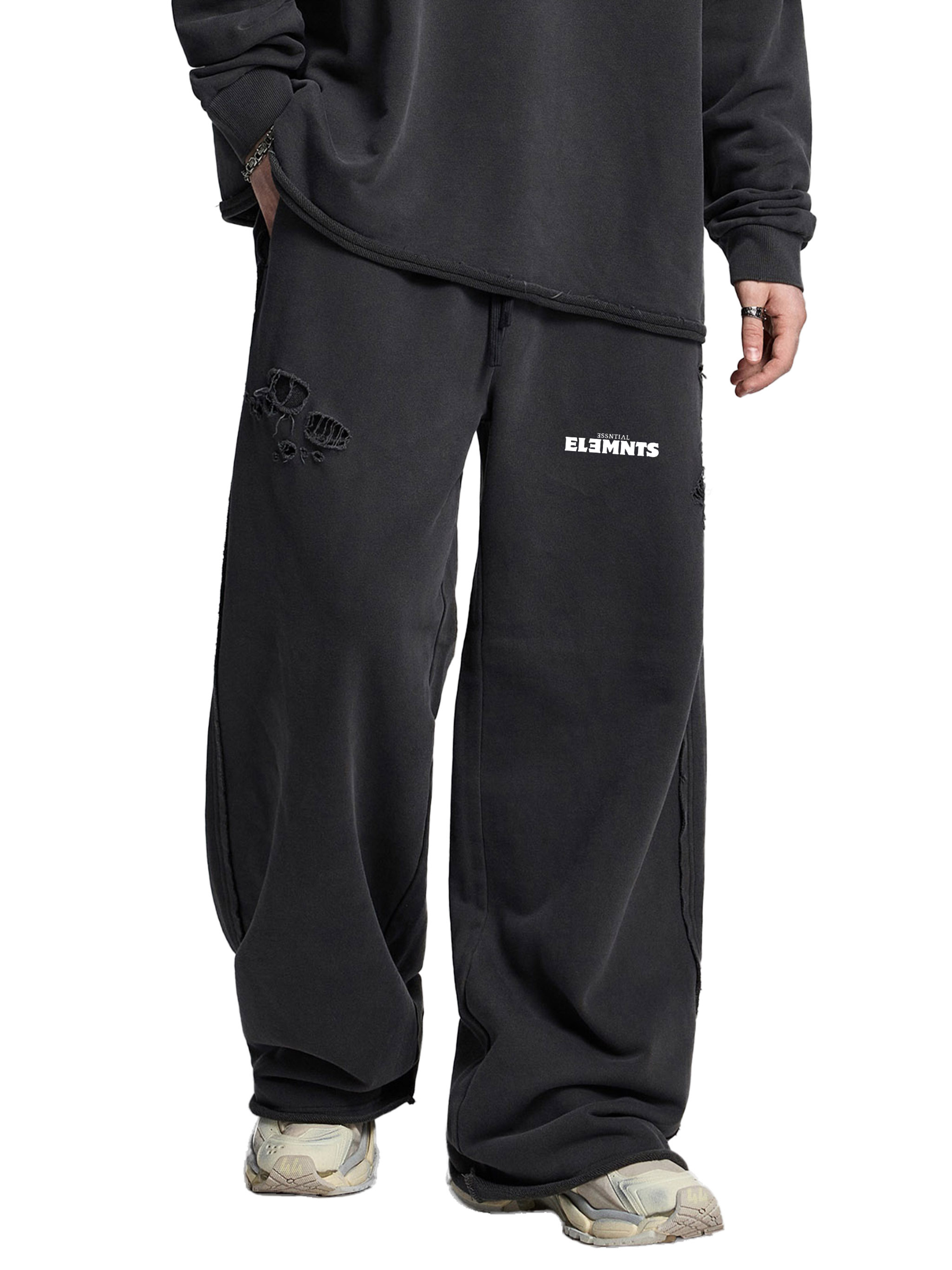 ESSNTIAL ELEMNTS 420G Washed Raw Edge Sweatpants - Essntial Elemnts