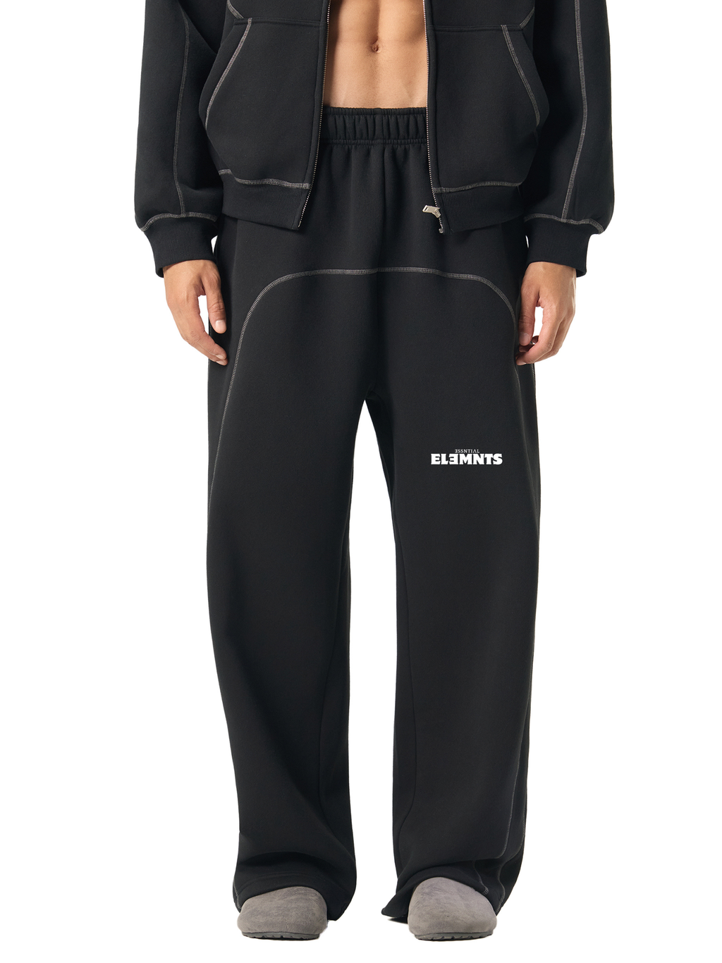 ESSNTIAL ELEMNTS 350G Stitched Line Fleece Sweatpants