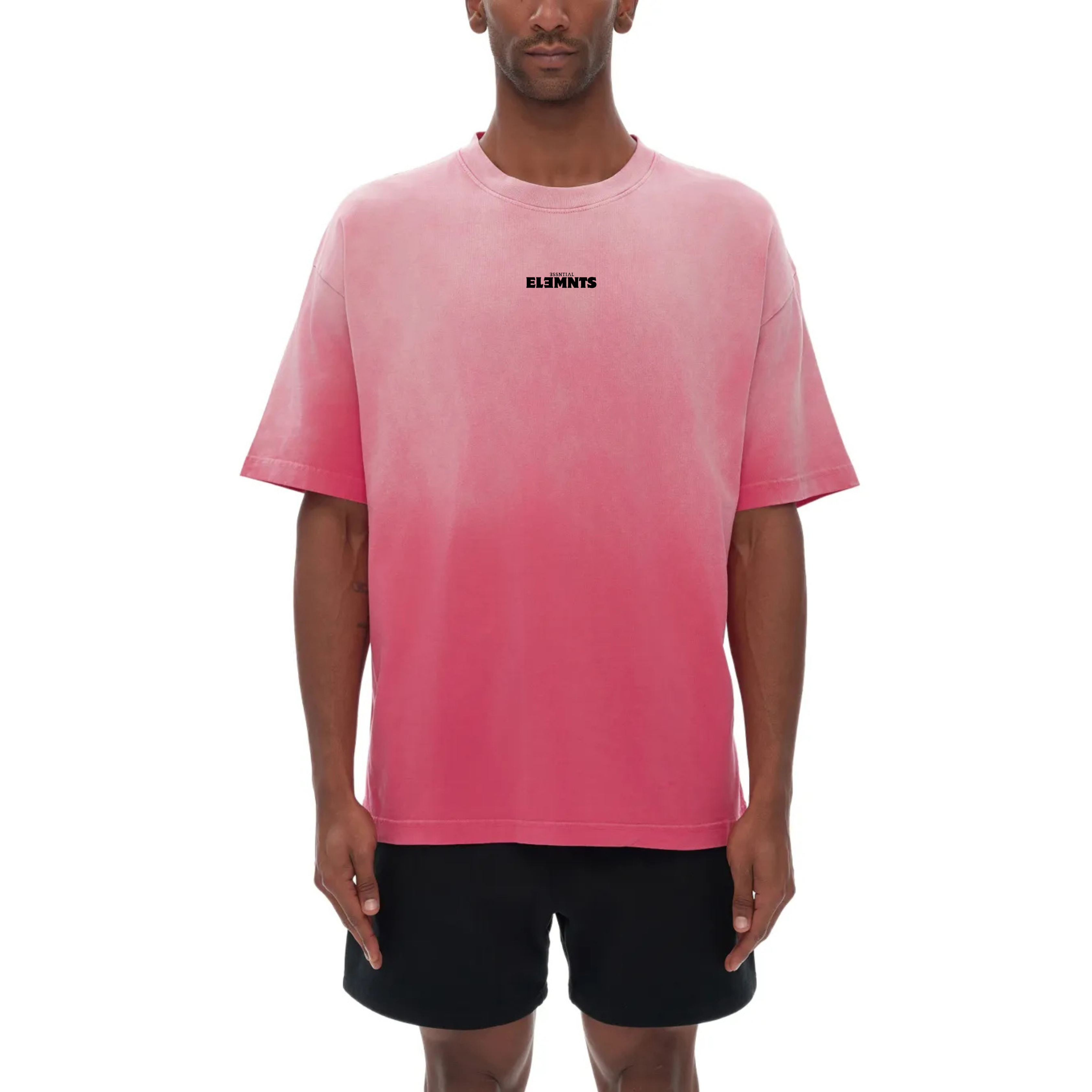 ESSNTIAL ELEMNTS Unisex Classic Wash Fade Gradient Tee - Essntial Elemnts