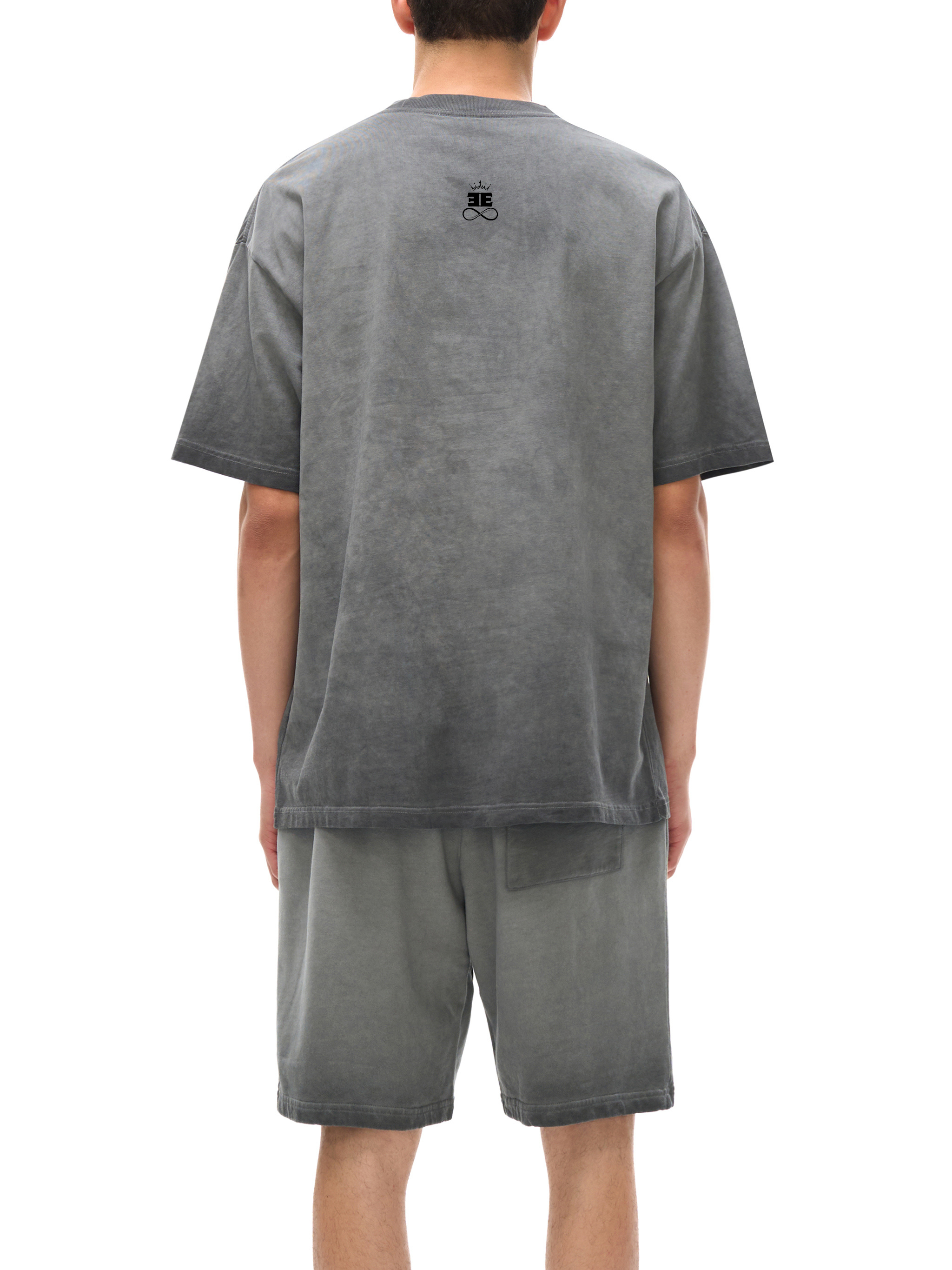 ESSNTIAL ELEMNTS Unisex 250G Reverse Dyed Tee - Essntial Elemnts