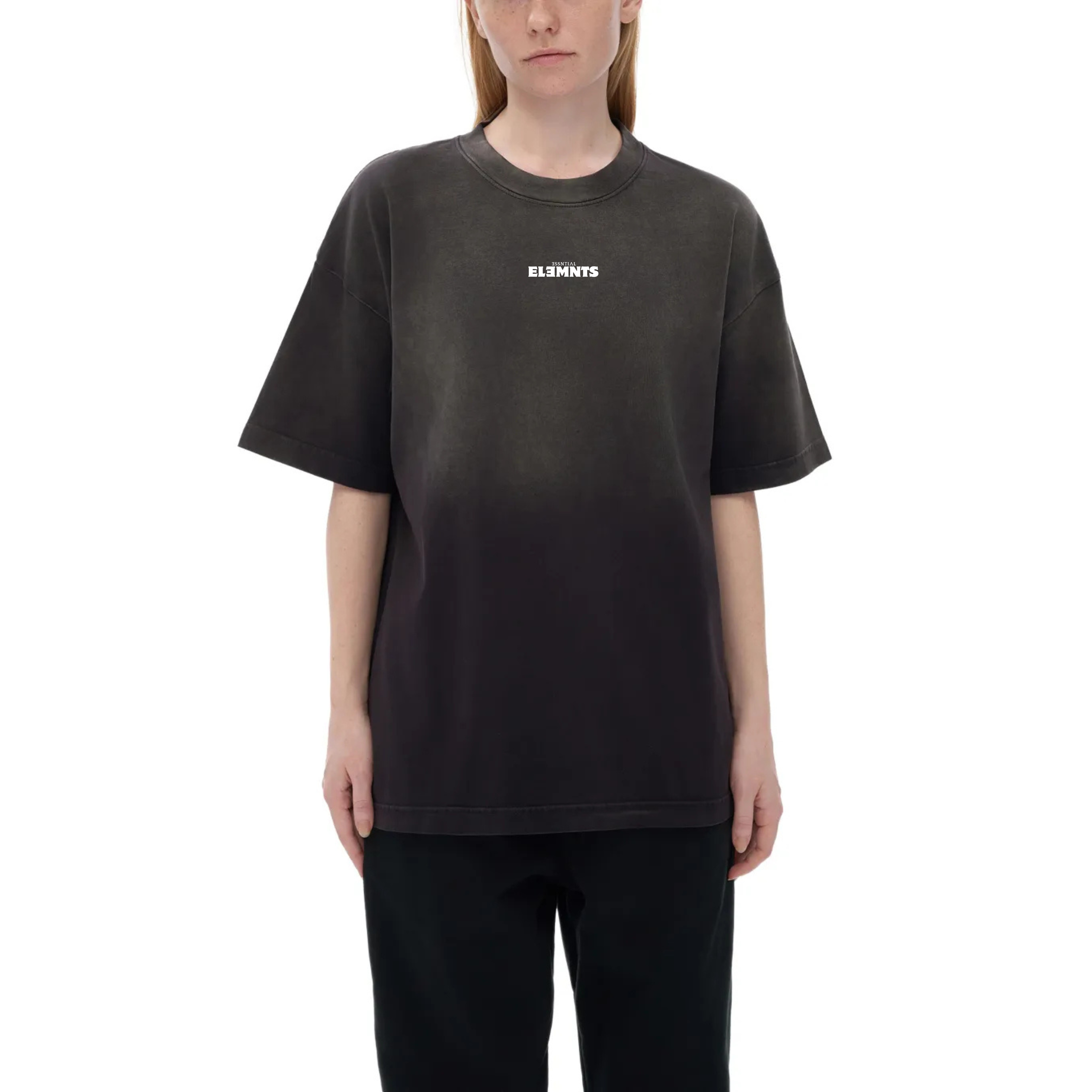 ESSNTIAL ELEMNTS Unisex Classic Wash Fade Gradient Tee - Essntial Elemnts