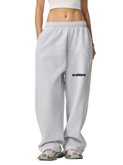 ESSNTIAL ELEMNTS Unisex 350G Contrast-Stitched Fleece Sweatpants