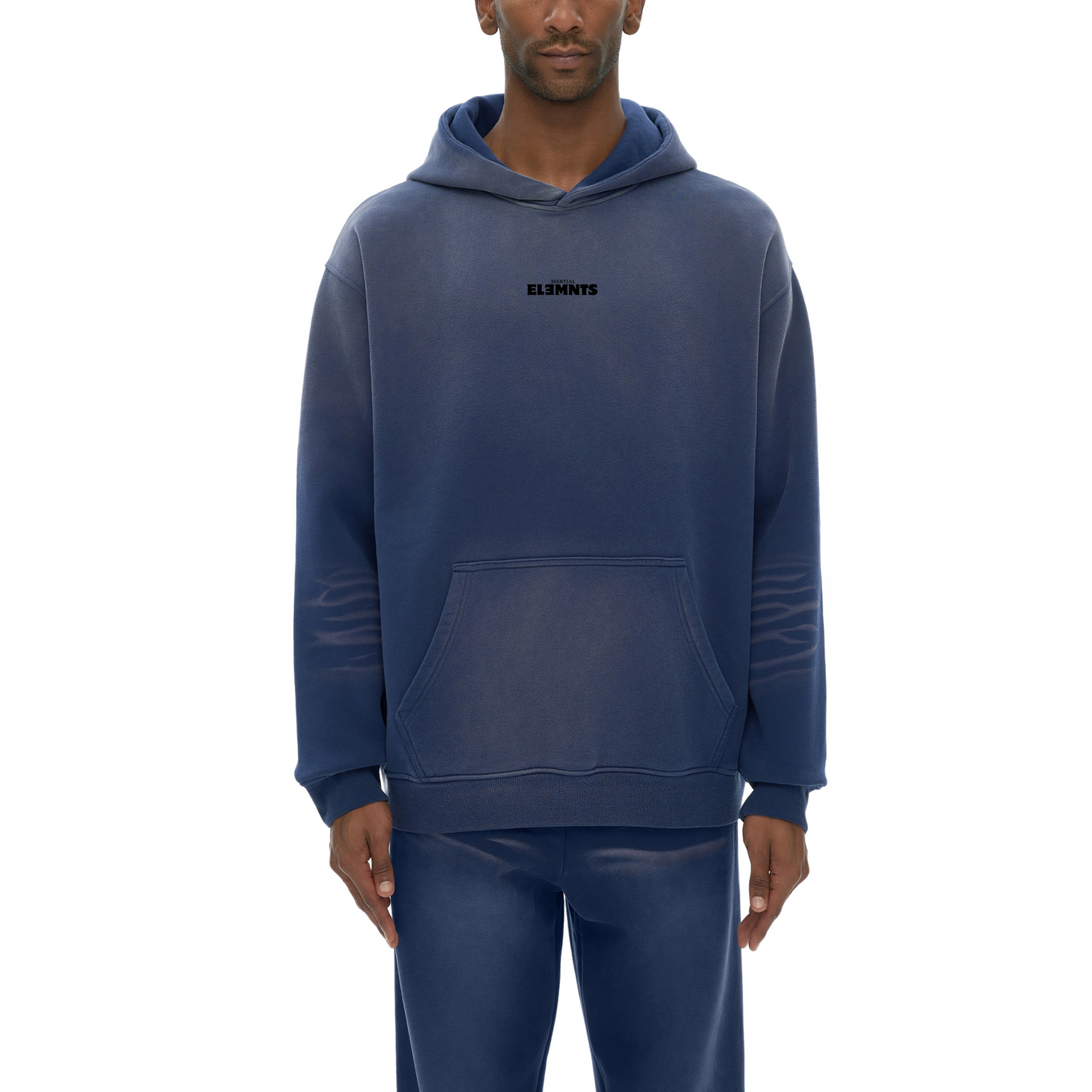 ƎSSNTIΛL ELƎMNTS Unisex 375G Faded Wash Fleece Hoodie