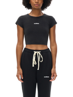 ESSNTIAL ELEMNTS Women's 235G Snow Washed Crop Top Tee - Essntial Elemnts