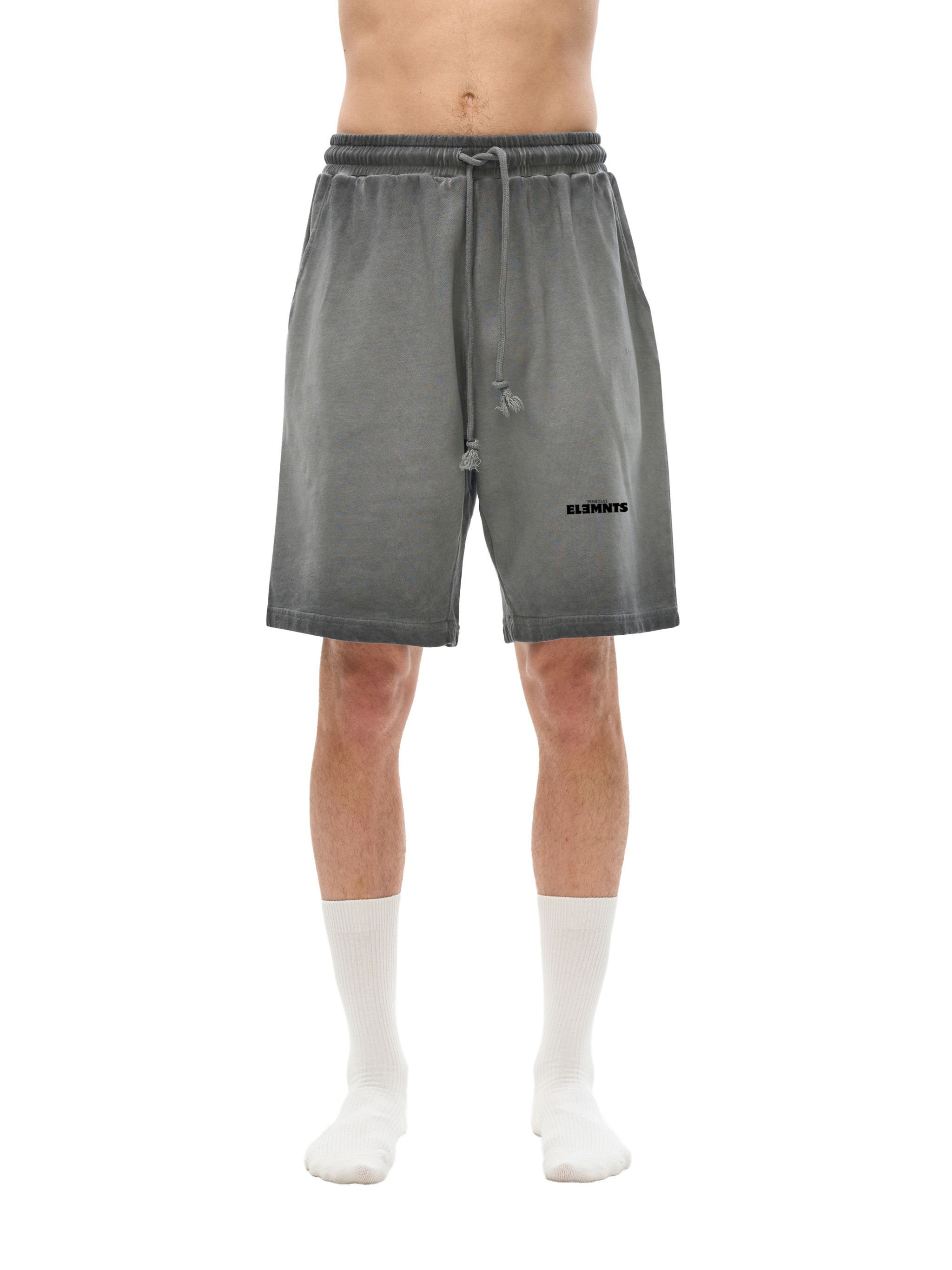 ESSNTIAL ELEMNTS Unisex 350G Reverse Dyed Sweatshorts - Essntial Elemnts