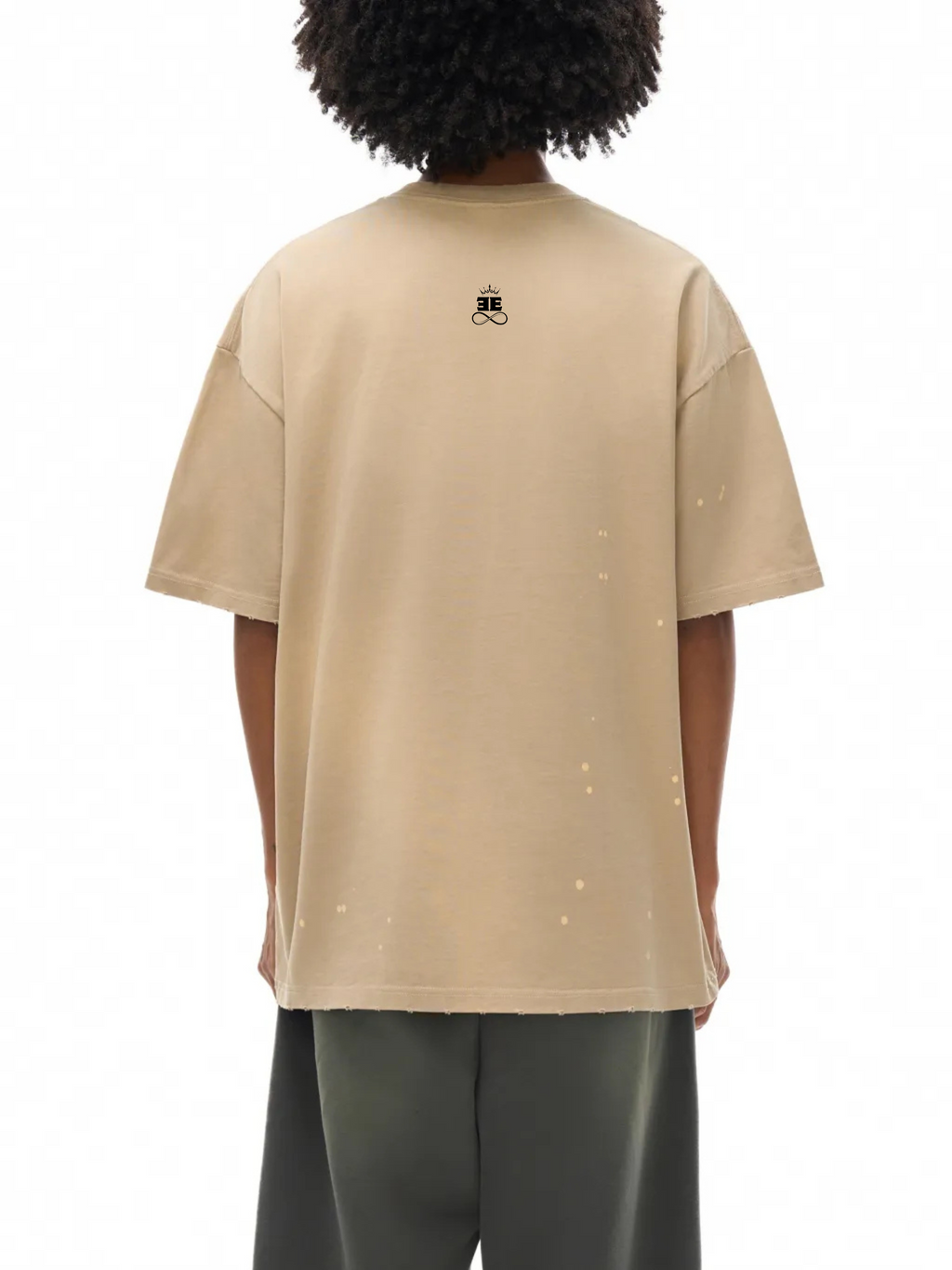 ESSNTIAL ELEMNTS Unisex 250G Paint Splatter Faded Tee - Essntial Elemnts