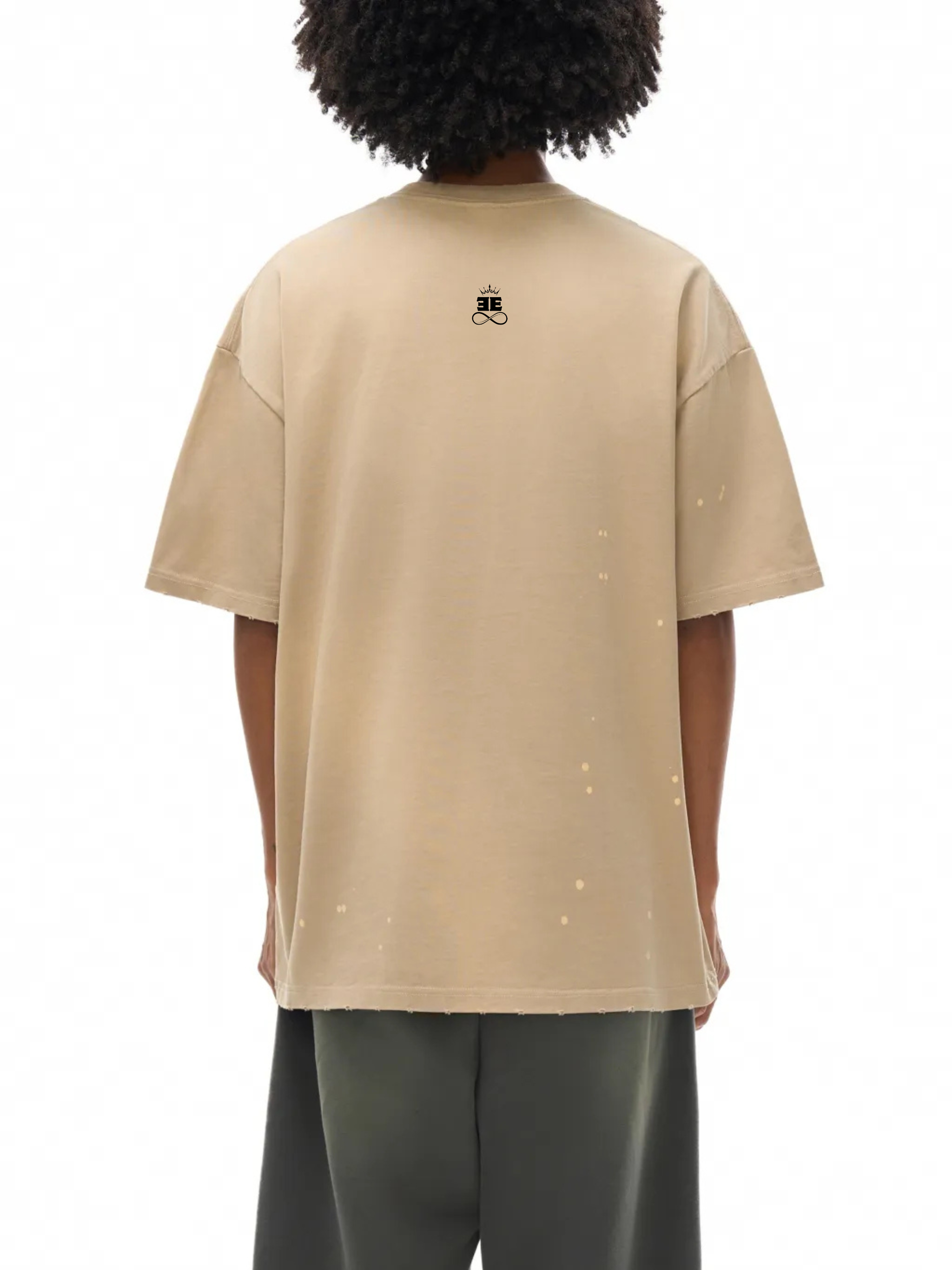 ESSNTIAL ELEMNTS Unisex 250G Paint Splatter Faded Tee - Essntial Elemnts