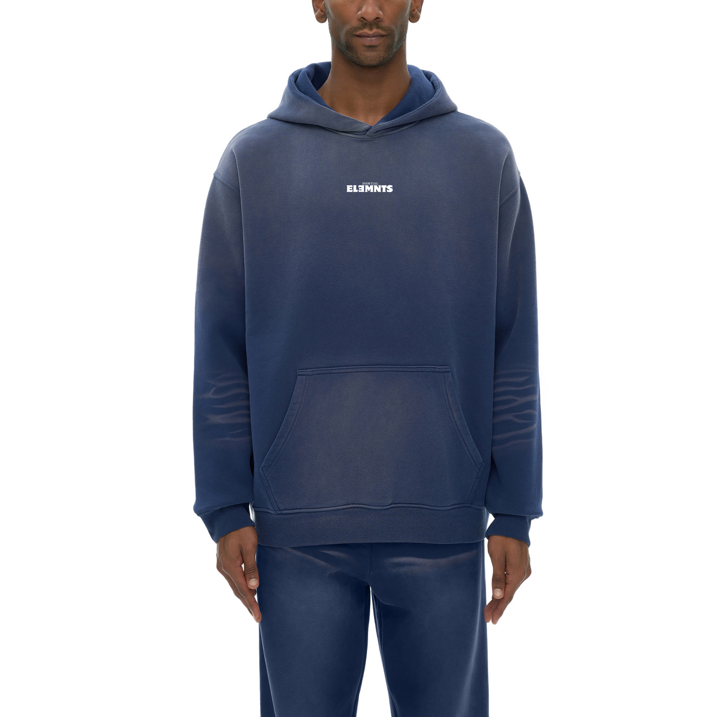 ƎSSNTIΛL ELƎMNTS Unisex 375G Faded Wash Fleece Hoodie