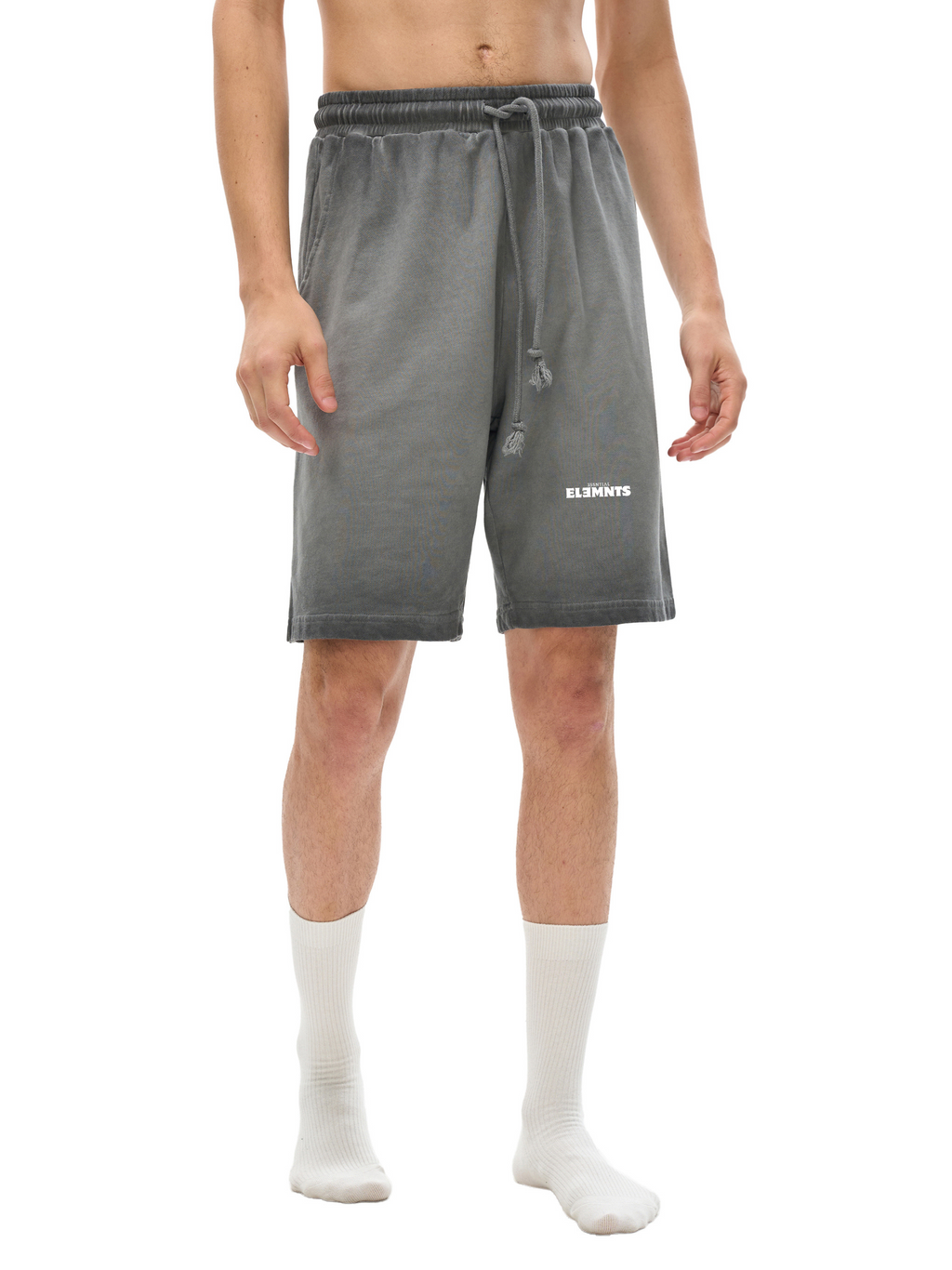 ESSNTIAL ELEMNTS Unisex 350G Reverse Dyed Sweatshorts - Essntial Elemnts