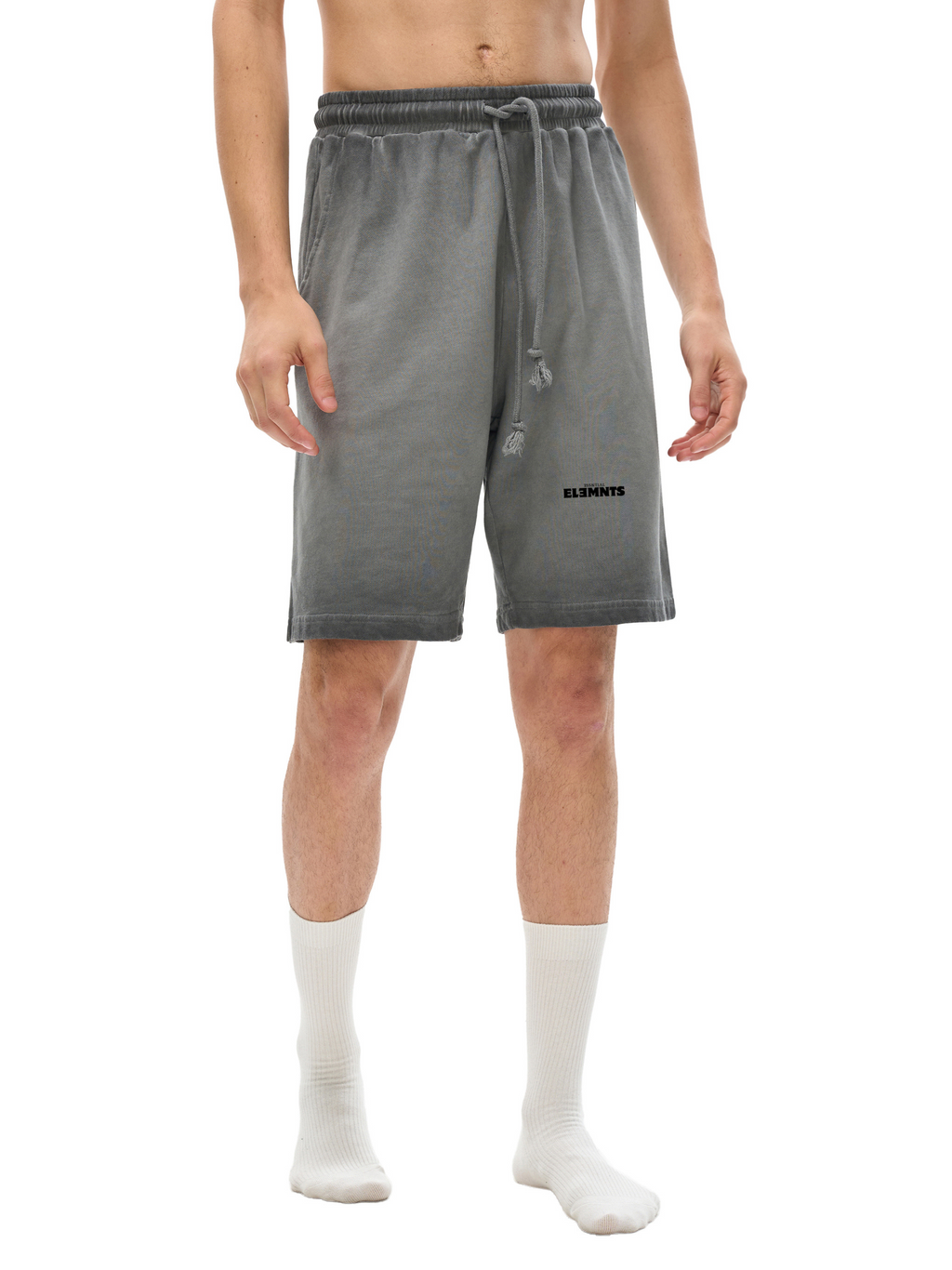 ESSNTIAL ELEMNTS Unisex 350G Reverse Dyed Sweatshorts - Essntial Elemnts