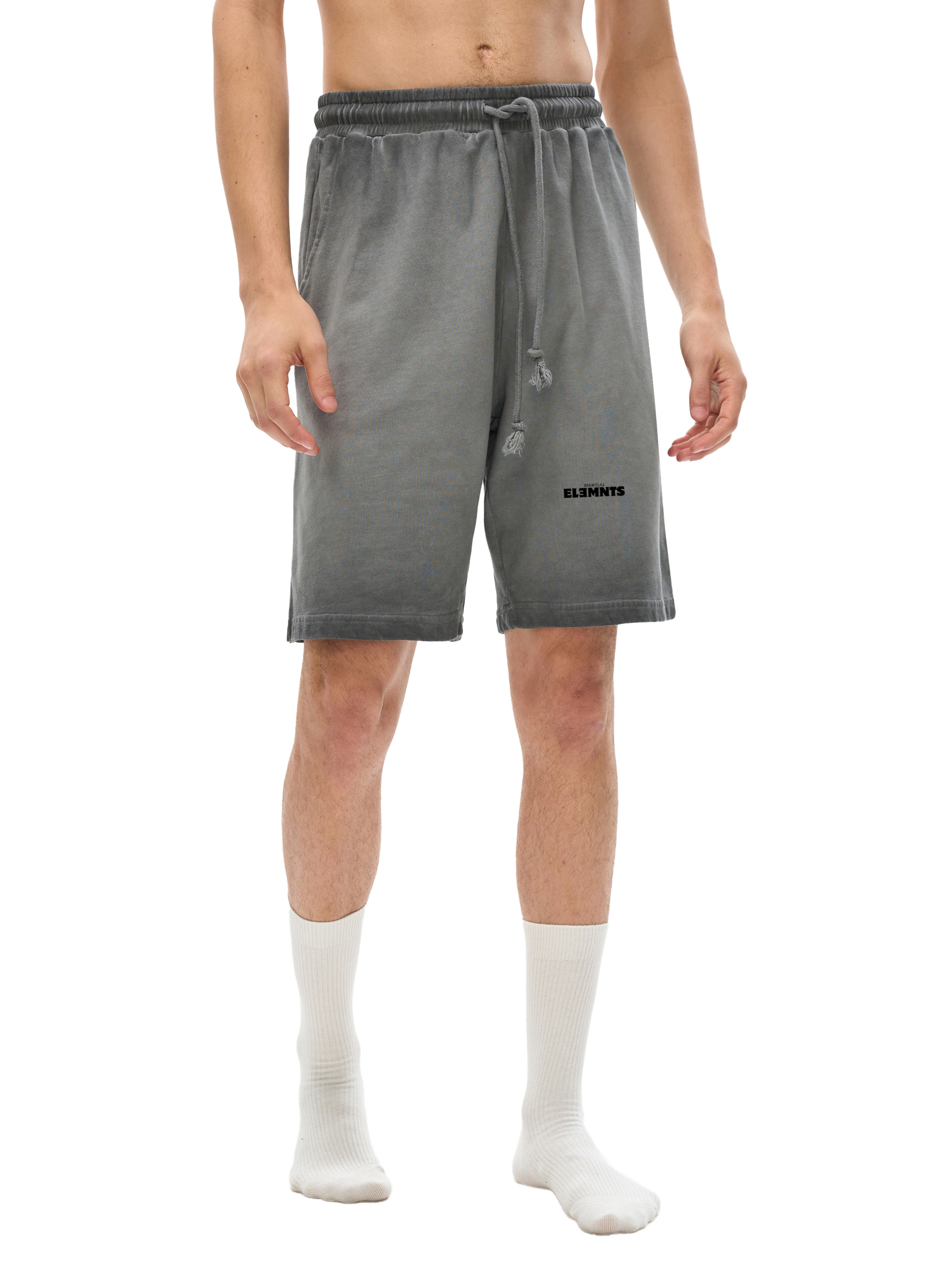 ESSNTIAL ELEMNTS Unisex 350G Reverse Dyed Sweatshorts - Essntial Elemnts
