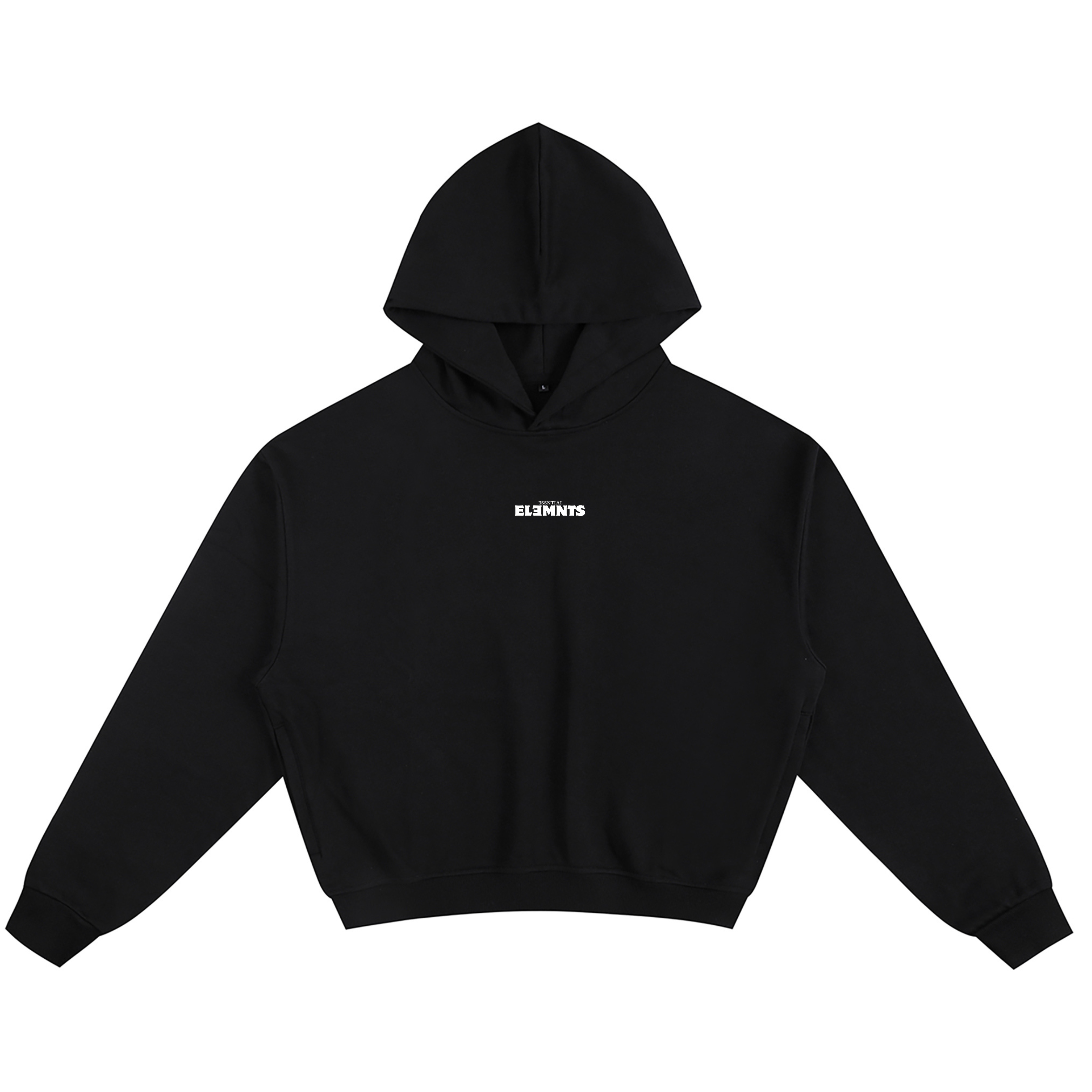 ESSNTIAL ELEMNTS Unisex 400G Solid Color Boxy Hoodie - Essntial Elemnts