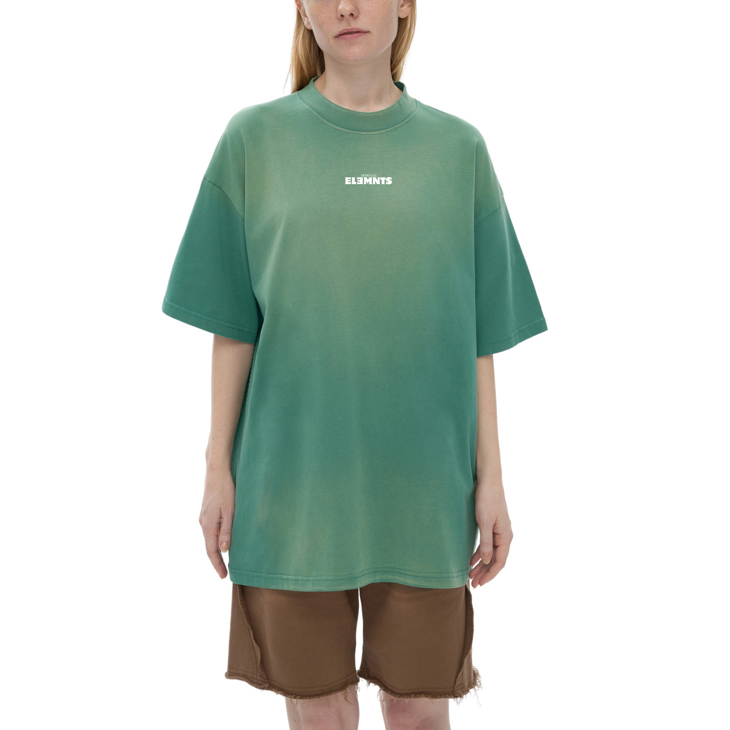 ƎSSNTIΛL ELƎMNTS Unisex Fade Wash Drop Shoulder Tee