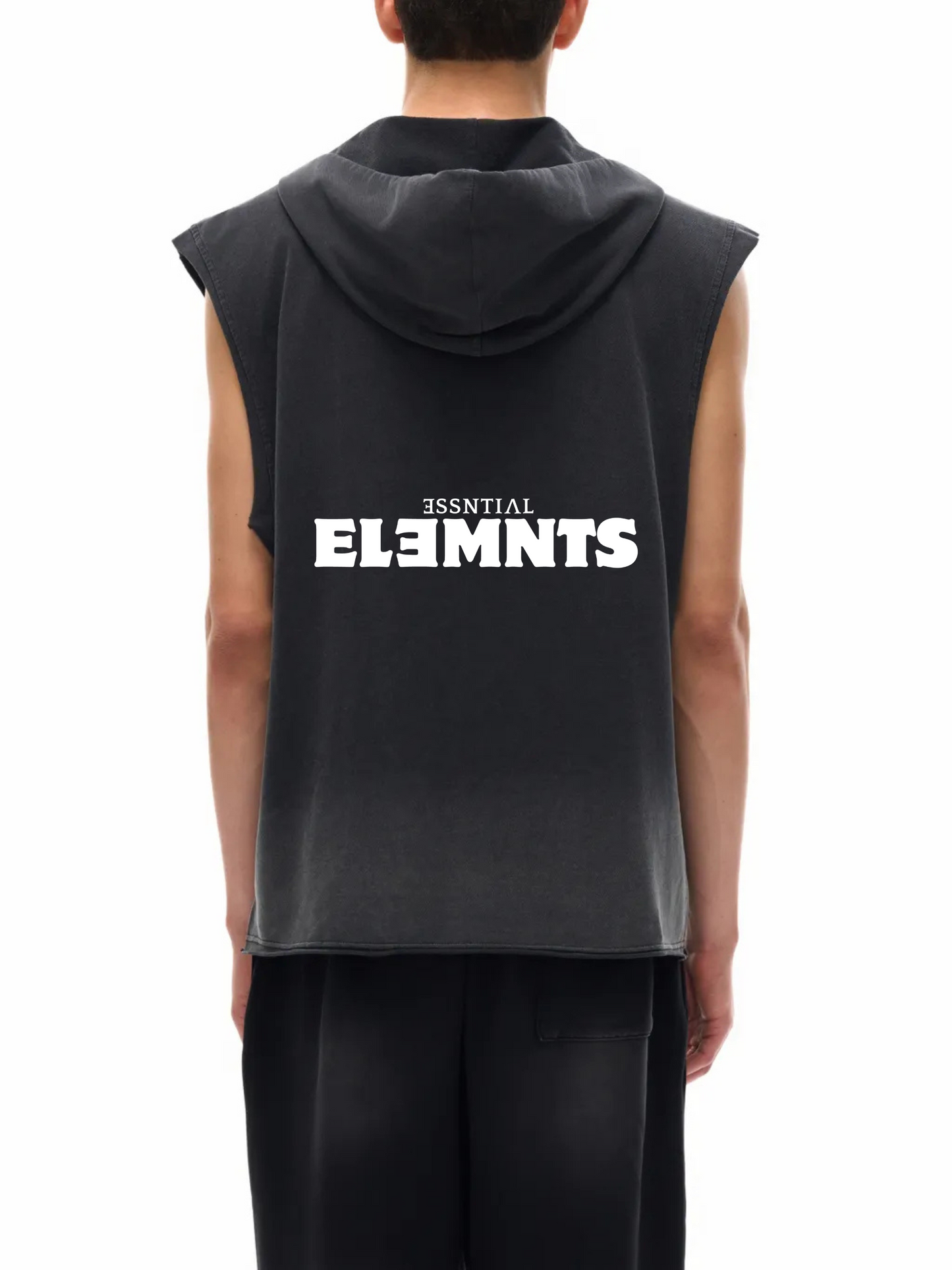 ESSNTIAL ELEMNTS Unisex 240G Vintage Washed Hooded Tank