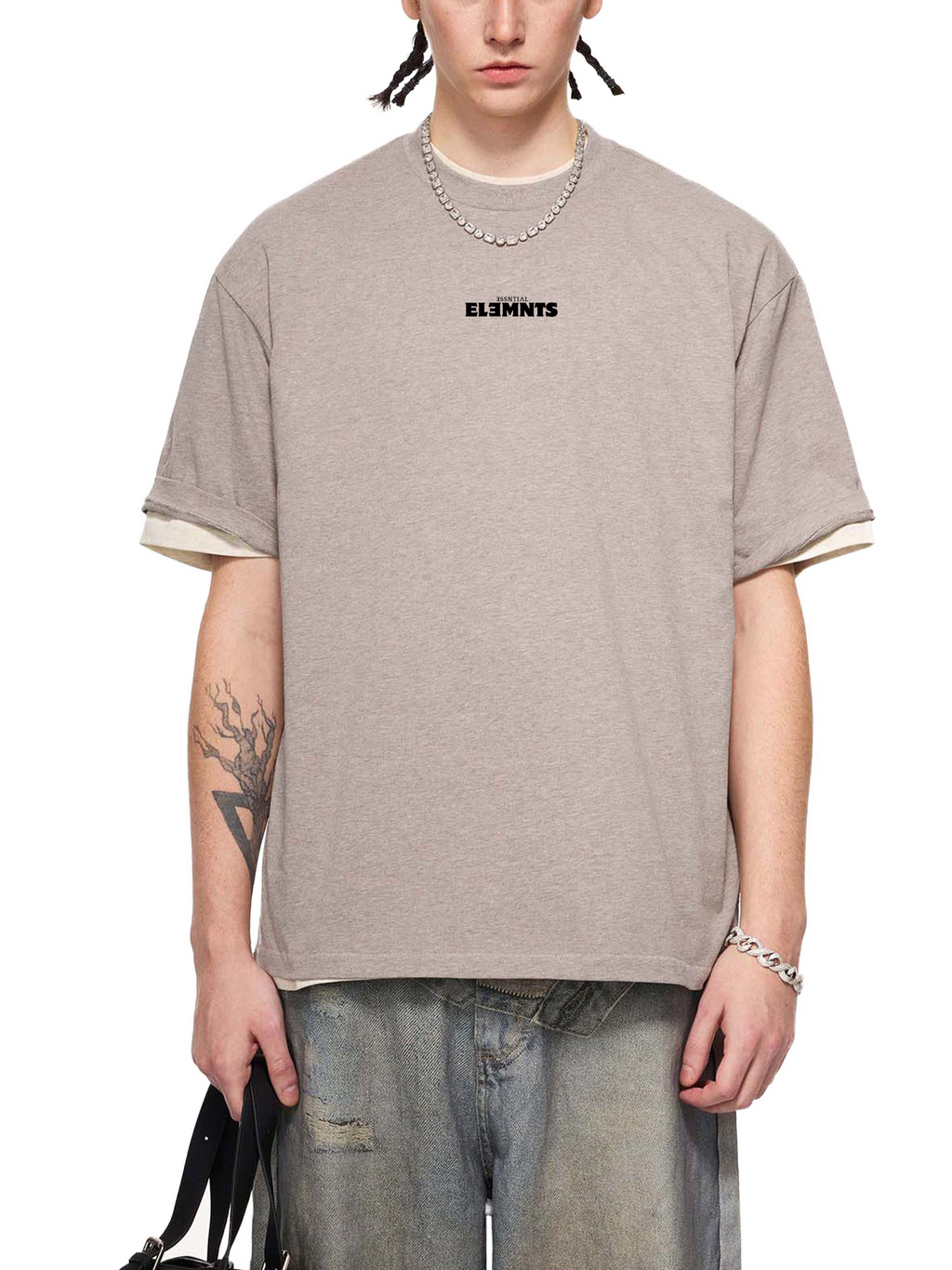 ESSNTIAL ELEMNTS Unisex 260G Cotton Tee - Essntial Elemnts