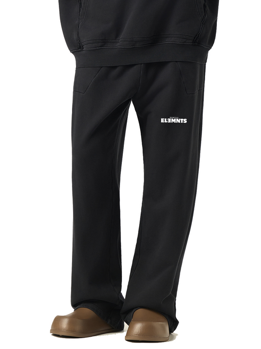 ESSNTIAL ELEMNTS Unisex 420G Raw-Seam Enzyme Washed Sweatpants