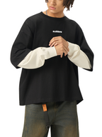 ESSNTIAL ELEMNTS Unisex 280G Layered Contrast Sleeve Tee