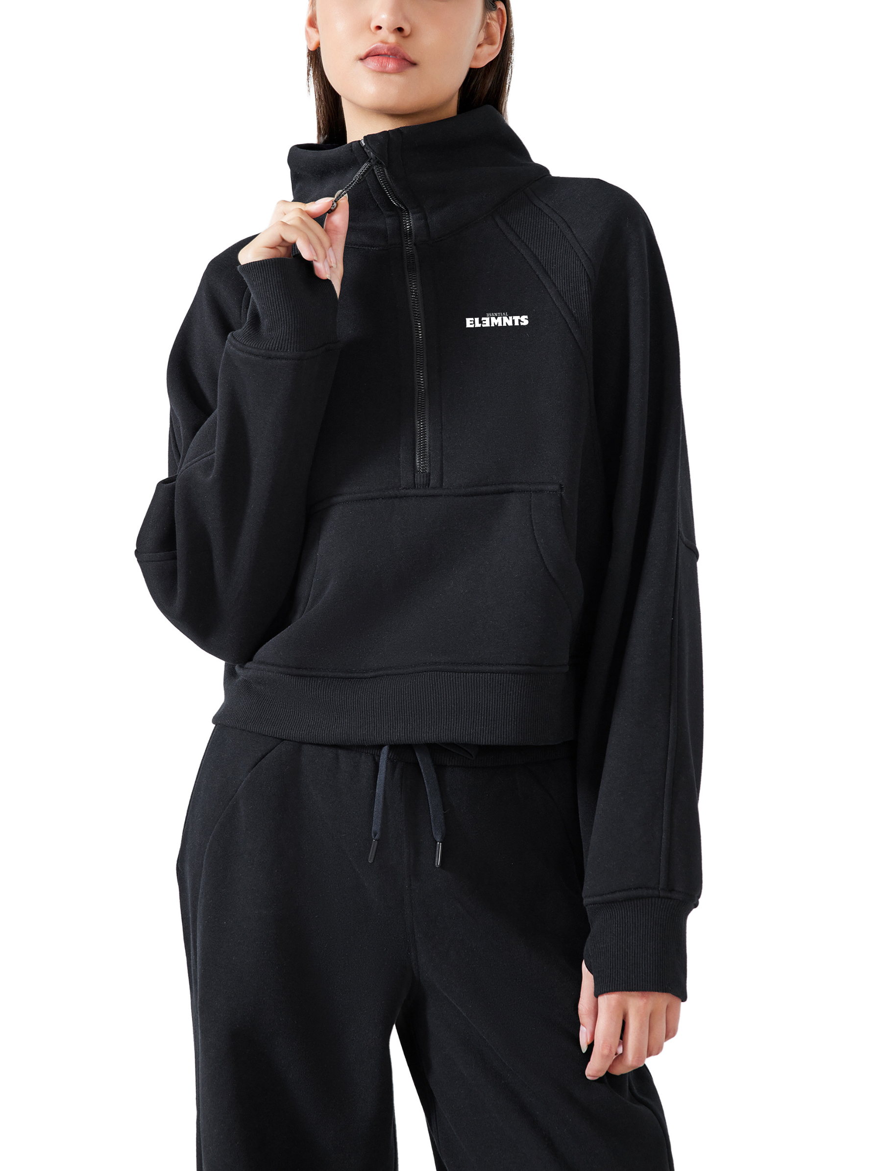 ESSNTIAL ELEMNTS Women's 320G Cropped Street Sweatshirt - Essntial Elemnts