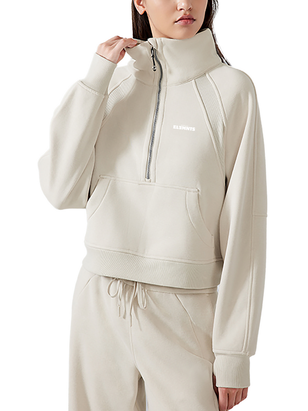 ESSNTIAL ELEMNTS Women's 320G Cropped Street Sweatshirt - Essntial Elemnts