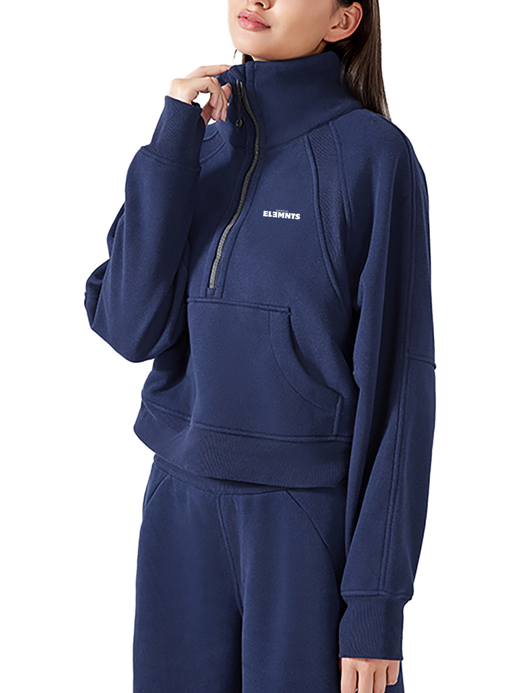ESSNTIAL ELEMNTS Women's 320G Cropped Street Sweatshirt - Essntial Elemnts