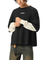 ESSNTIAL ELEMNTS Unisex 280G Layered Contrast Sleeve Tee