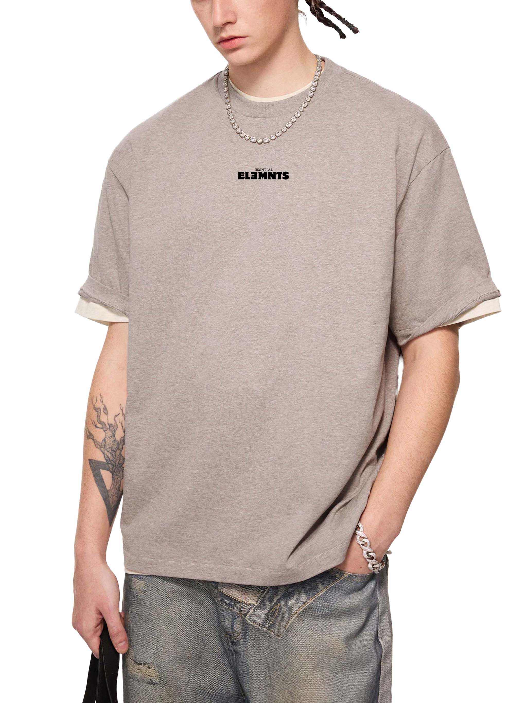 ESSNTIAL ELEMNTS Unisex 260G Cotton Tee - Essntial Elemnts