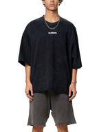 ESSNTIAL ELEMNTS Unisex Raw Edge Washed Boxy Tee - Essntial Elemnts
