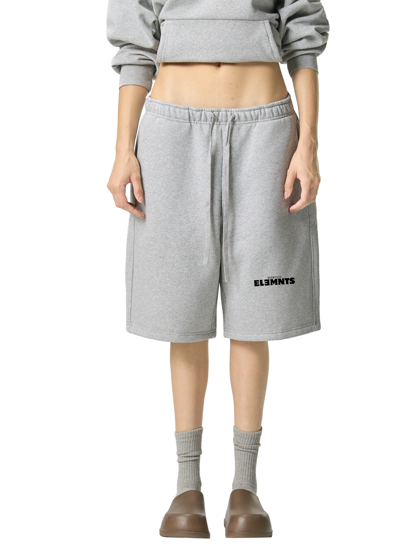 ESSNTIAL ELEMNTS Unisex 500G Heavyweight Fleece Shorts