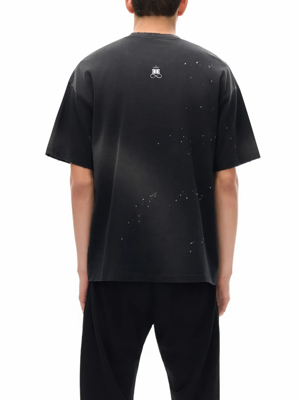 ESSNTIAL ELEMNTS Unisex 250G Paint Splatter Faded Tee - Essntial Elemnts