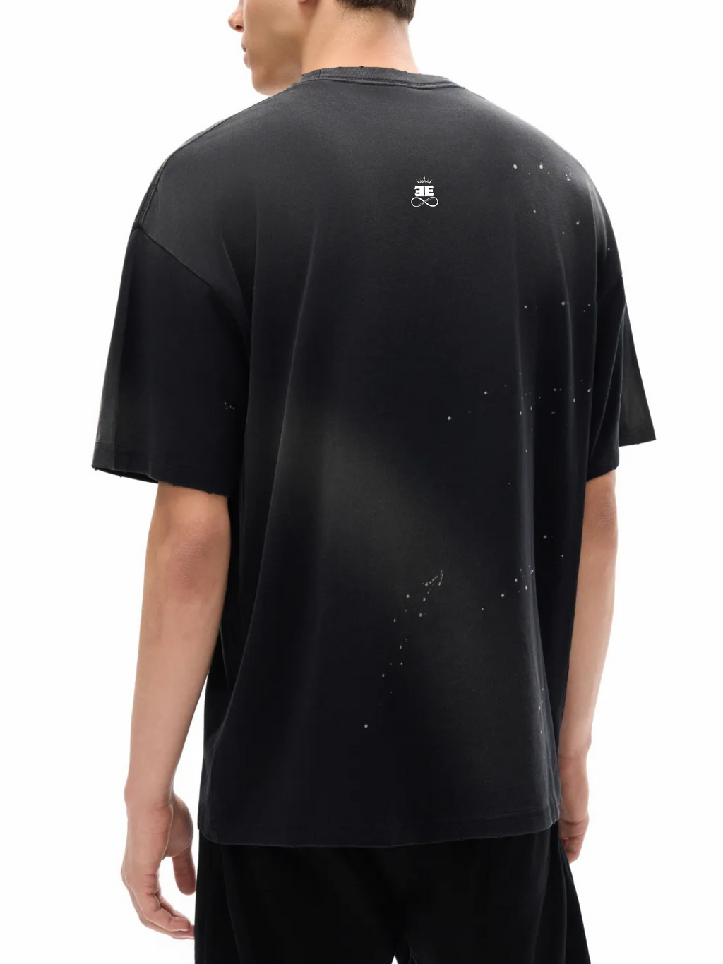 ESSNTIAL ELEMNTS Unisex 250G Paint Splatter Faded Tee - Essntial Elemnts