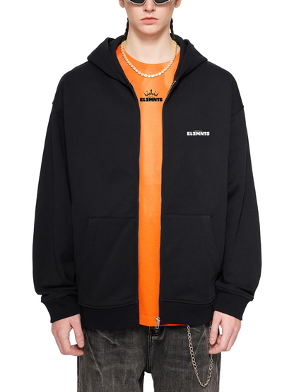 ESSNTIAL ELEMNTS Unisex 400G Heavy Zip-up Hoodie