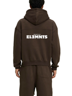 ESSNTIAL ELEMNTS Unisex 360G Fleece Zip-Up Loose Boxy Hoodie - Essntial Elemnts