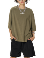 ESSNTIAL ELEMNTS Unisex 260G Vintage Washed Boxy Tee - Essntial Elemnts