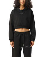 ESSNTIAL ELEMNTS Women's 350G Solid Color Cropped Hoodie - Essntial Elemnts