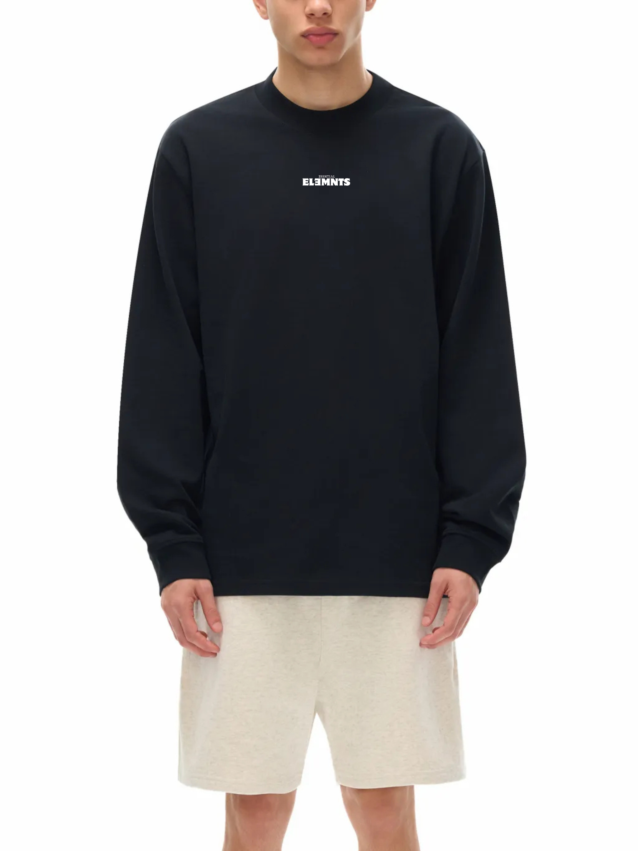 ESSNTIAL ELEMNTS Unisex 330G Non-Shrink Mock Neck Sweatshirt - Essntial Elemnts