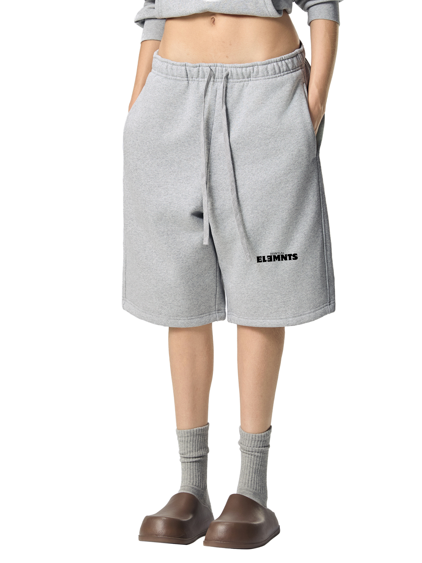 ESSNTIAL ELEMNTS Unisex 500G Heavyweight Fleece Shorts