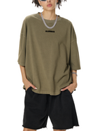 ESSNTIAL ELEMNTS Unisex 260G Vintage Washed Boxy Tee - Essntial Elemnts