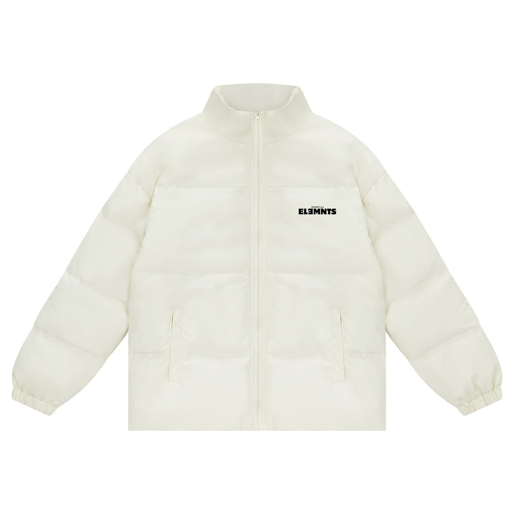 ESSNTIAL ELEMNTS Unisex 900G Zipper Puffer Coat - Essntial Elemnts